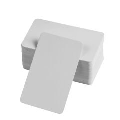 Boş Kelime Kartları 5x8 Cm - 50 Adet Oval Kenarlı | Tabu & Not Kartları - Beyaz
