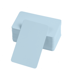 Boş Kelime Kartları 5x8 Cm - 50 Adet Oval Kenarlı | Tabu & Not Kartları - Mavi